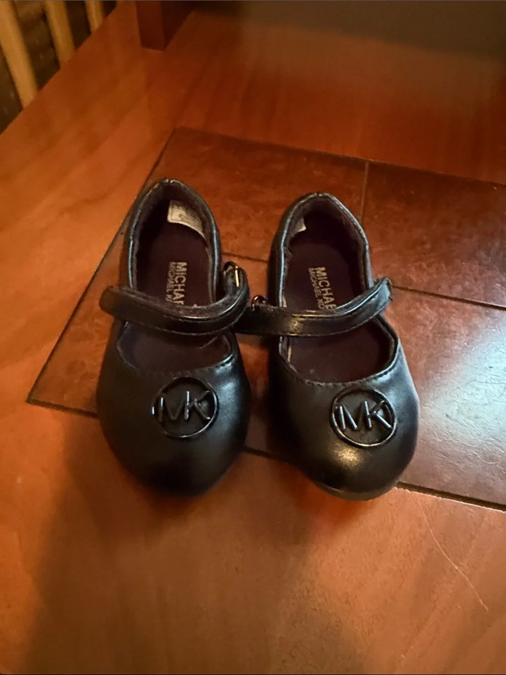Michael Kors Black Girls' Mary Jane Shoes with MK Logo
